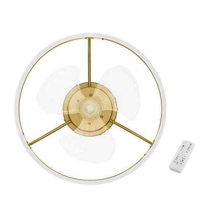 Hampton Bay Preen 20 in. LED Indoor Gold Ceiling Fan with light and remote