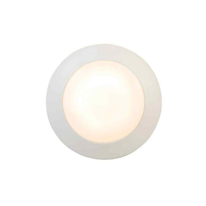 Commercial Electric 7 in. White LED Flush Mount 2-Pack JVJ3011L-8/WHT