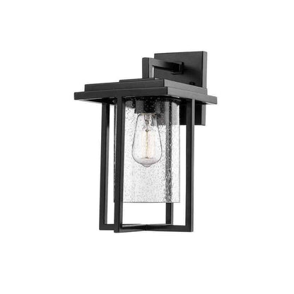 Millennium Lighting 1-Light 8 in. Powder Coat Black Outdoor Sconce