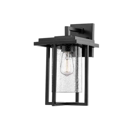 Millennium Lighting 1-Light 8 in. Powder Coat Black Outdoor Sconce