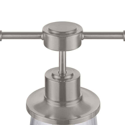 Hampton Bay Rigby 3-Light Brushed Nickel Linear Dining Room Chandelier