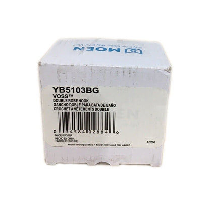 MOEN Voss Double Robe Hook in Brushed Gold YB5103BG