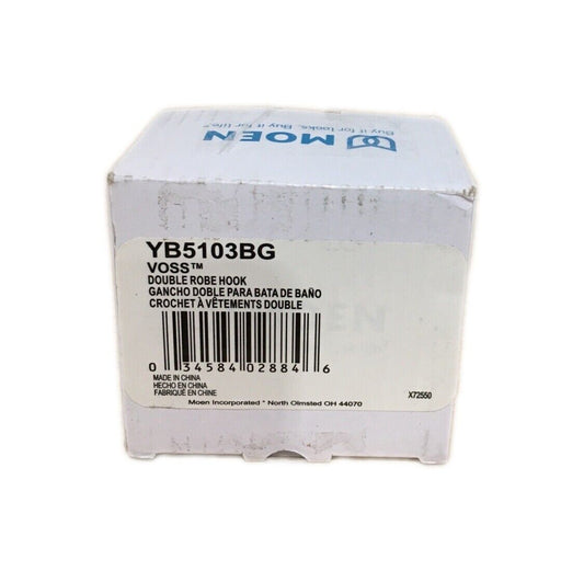 MOEN Voss Double Robe Hook in Brushed Gold YB5103BG