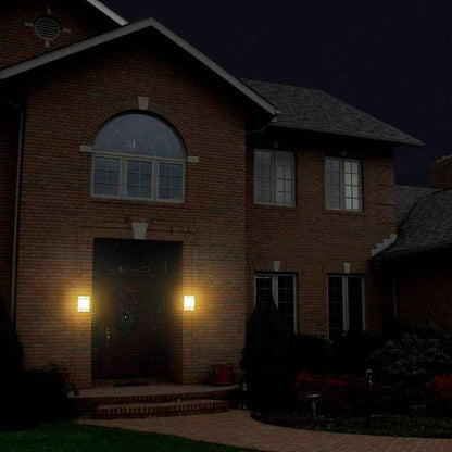 TECHKO Solar Integrated LED Outdoor Sconce Amber or White Light SSL-303
