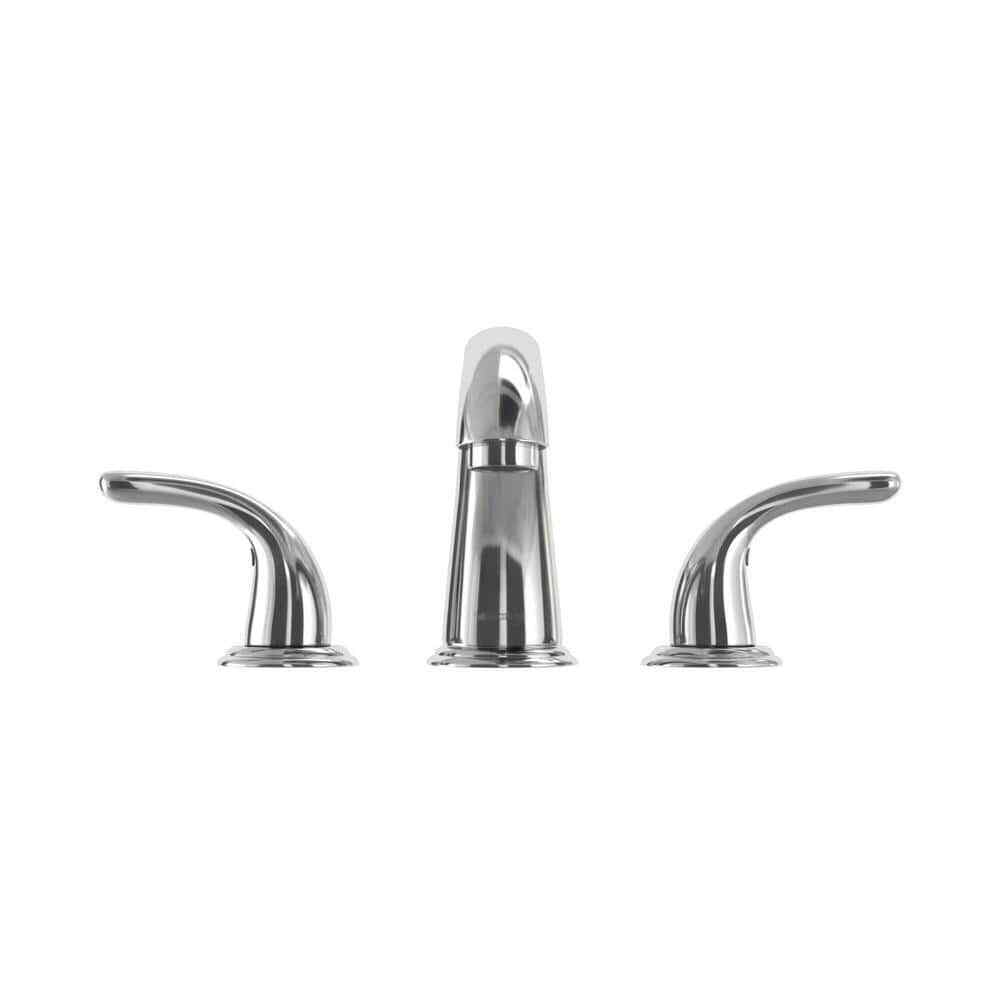 Glacier Bay Builders 8 in. Widespread 2-Handle High-Arc Bathroom Faucet Chrome
