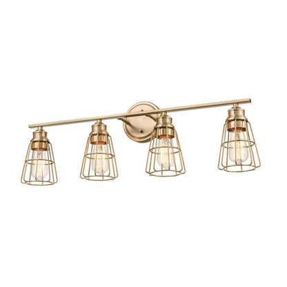 Millennium Lighting 32 in. 4-Light Modern Gold Vanity Light 3384-MG