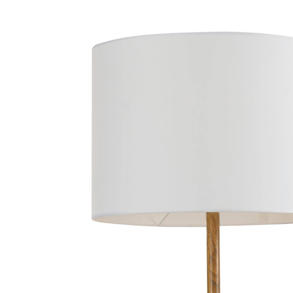 Novogratz x Globe Electric Harrington 65 in. Faux Wood Floor Lamp