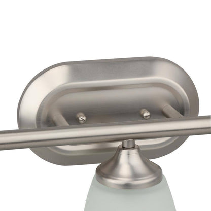 Yosemite Home Decor Jordan 2-Light Satin Nickel Vanity Light