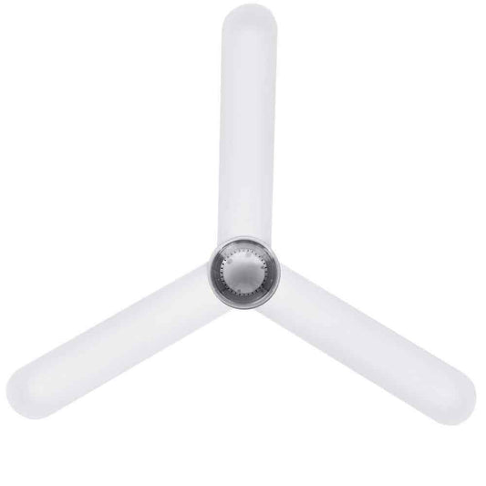 Home Decorators Everaine 52 in. White Integrated LED Silver Ceiling Fan