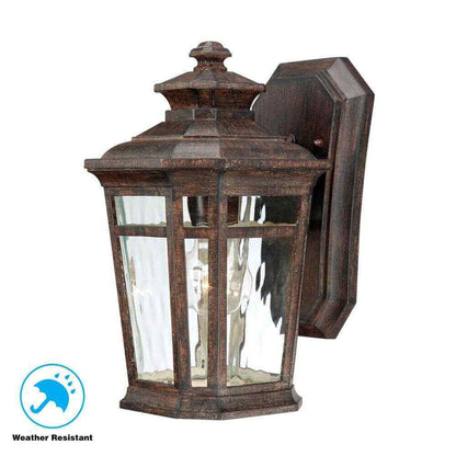 Home Decorators Waterton 1-Light Dark Ridge Bronze Outdoor Wall Lantern Sconce