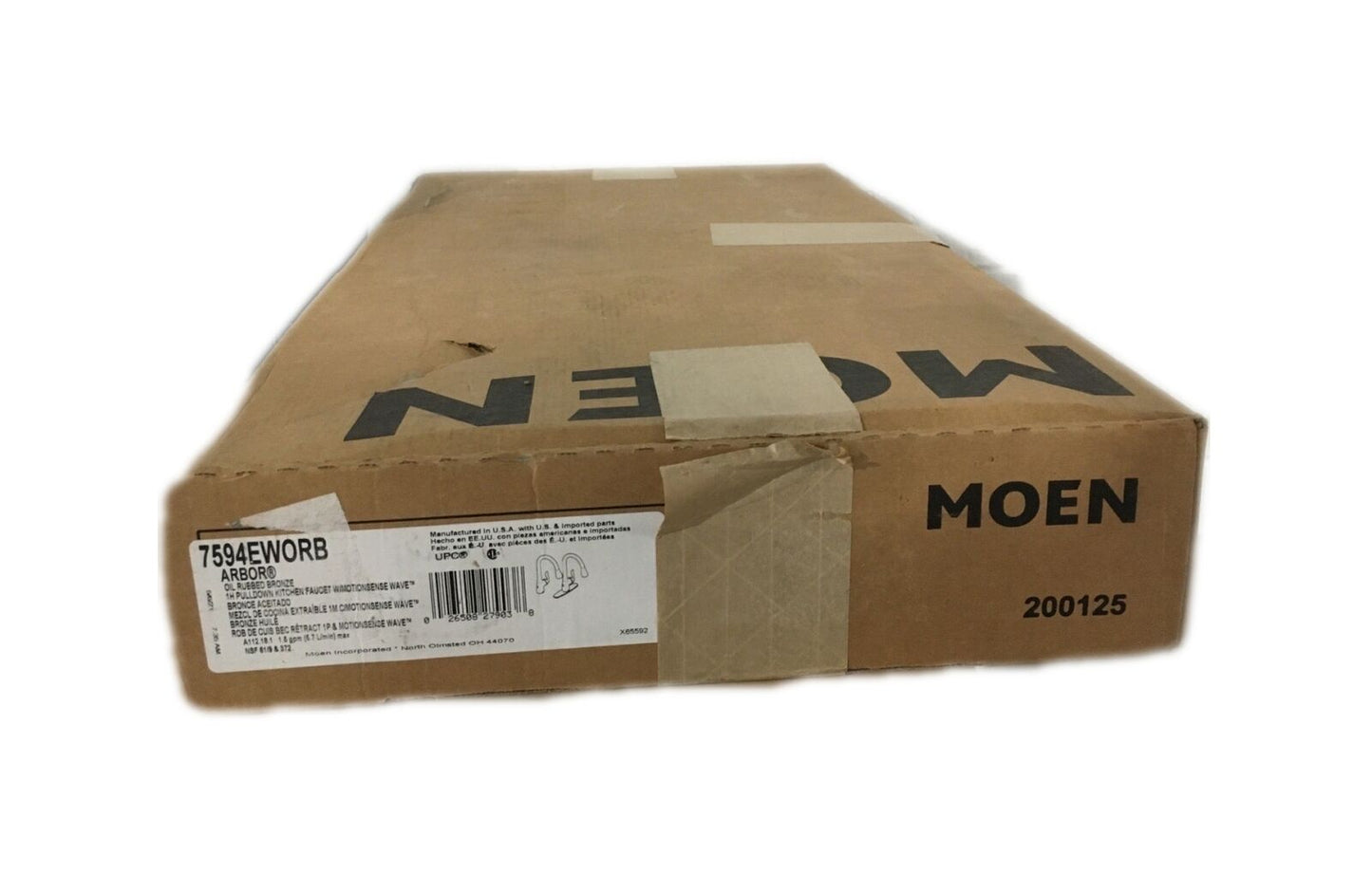 MOEN Arbor Touchless Single-Handle Kitchen Faucet w/ MotionSense Wave Bronze