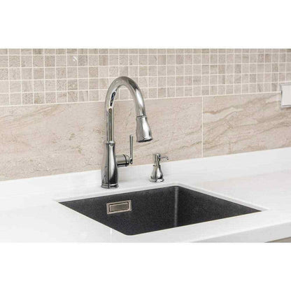 Glacier Bay Kagan Pull Down Sprayer Kitchen Faucet w/ Soap Dispenser in Chrome
