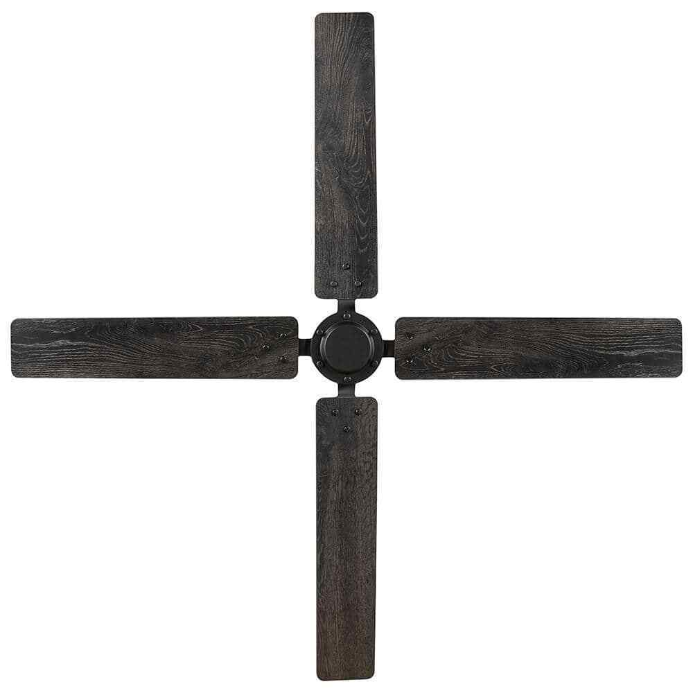 Home Decorators Gatson 60 in. Indoor Matte Black Ceiling Fan w/ DC Motor+Remote