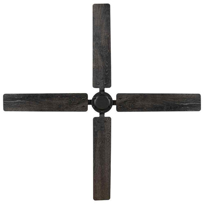 Home Decorators Gatson 60 in. Indoor Matte Black Ceiling Fan w/ DC Motor+Remote