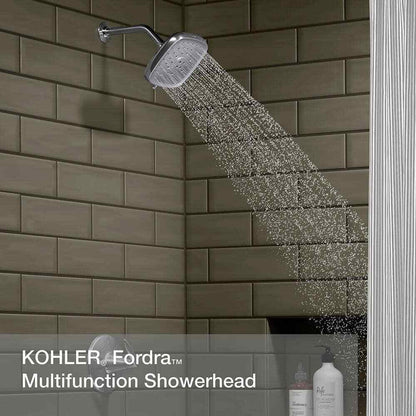 KOHLER Fordra 3-Spray Patterns 6.817 in. Wall Mount Fixed Shower Head