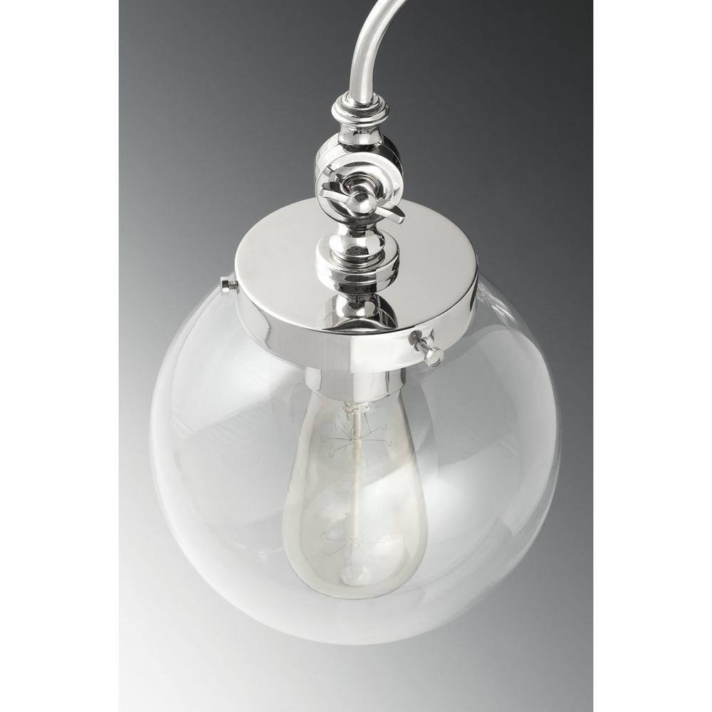 Progress Lighting Golden Natural Brass Clear Glass Modern Kitchen Pendant Light
