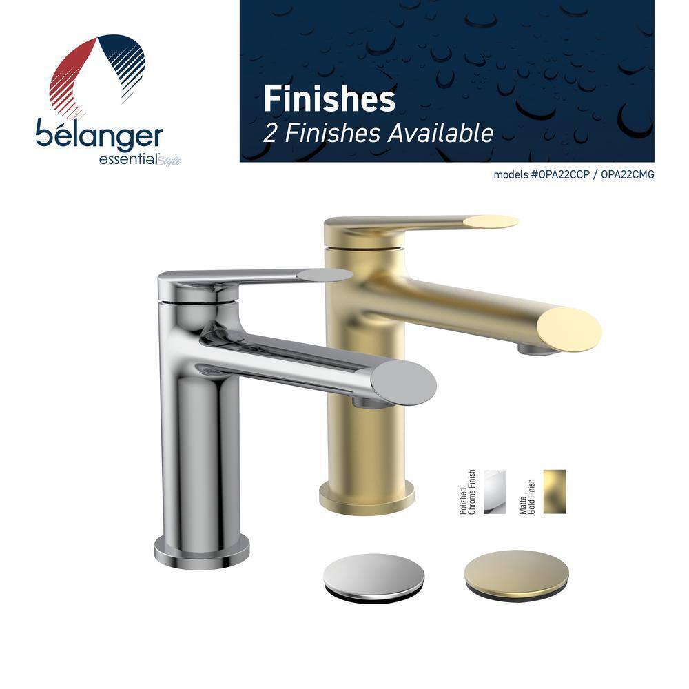 KEENEY Belanger Single Hole Single-Handle Bathroom Faucet with Drain Assembly