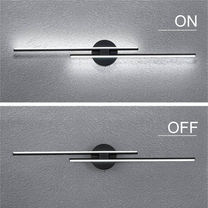 EDISLIVE Bourget Modern Black LED Bath Vanity Light Bar Wall Sconce