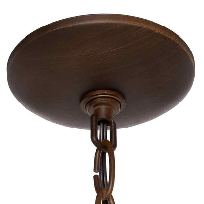 Home Decorators Barton Bay 1-Light Bronze and Champagne Pewter Orb Mini Pendant