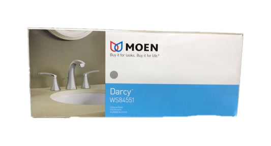 MOEN Darcy 8 in. Widespread 2-Handle High-Arc Bathroom Faucet in Chrome WS84551