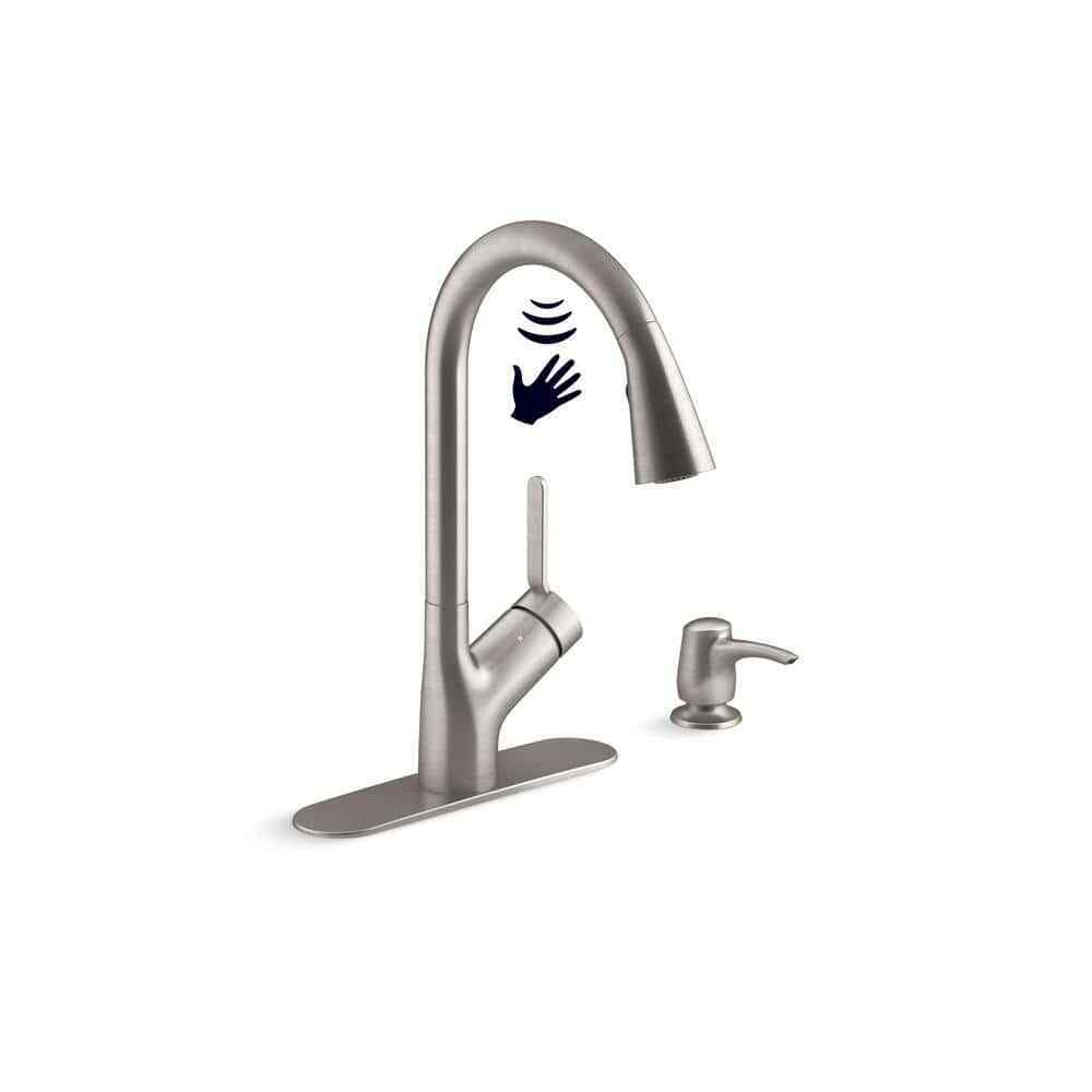 KOHLER Setra Single-Handle Touchless Pull-Down Sprayer Kitchen Faucet