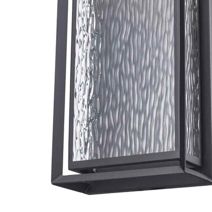 Bel Air Lighting Steelwater 23 in. Black LED Outdoor Wall Light Fixture