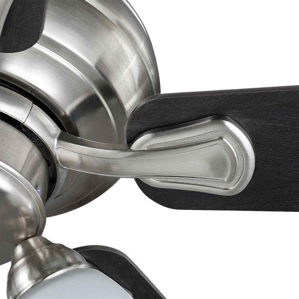 Hampton Bay Riley 44 in. Indoor LED Brushed Nickel Ceiling Fan w/ Light Kit