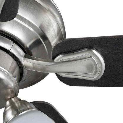 Hampton Bay Riley 44 in. Indoor LED Brushed Nickel Ceiling Fan w/ Light Kit