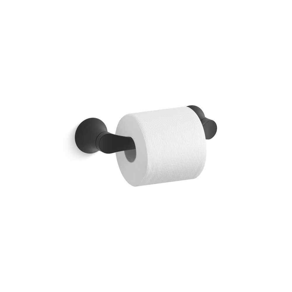 KOHLER Simplice Wall Mounted Toilet Paper Holder in Matte Black