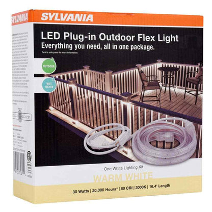 Sylvania 16.4 ft. 30-Watt Plug-In Outdoor Flex LED Landscape Lighting Strip