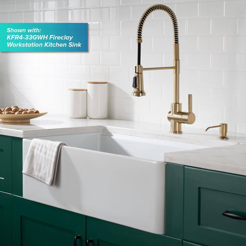 KRAUS Britt Single Handle Commercial Style Kitchen Faucet