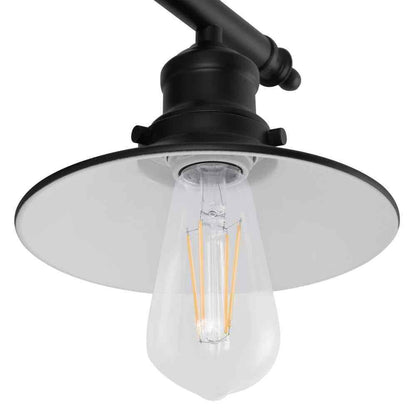 Hampton Bay Glenhurst 16 in. 2-Light Black Bathroom Vanity Light Fixture