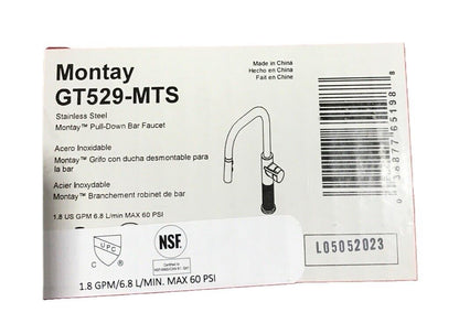 Pfister Montay Single-Handle Pull Down Sprayer Kitchen Faucet in Stainless Steel