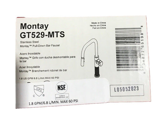 Pfister Montay Single-Handle Pull Down Sprayer Kitchen Faucet in Stainless Steel