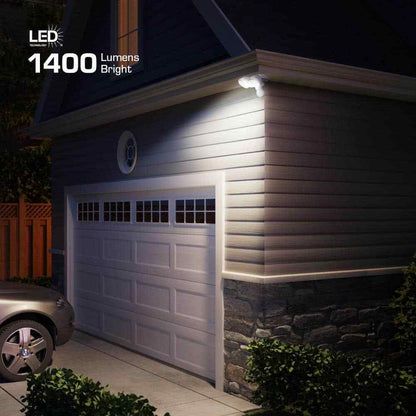 Defiant MaxDetect 240-Degree White Motion Activated Wired Outdoor Flood Light