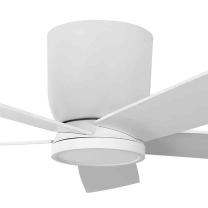 Home Decorators Britton 52 in. LED Indoor Matte White Ceiling Fan w/ Remote