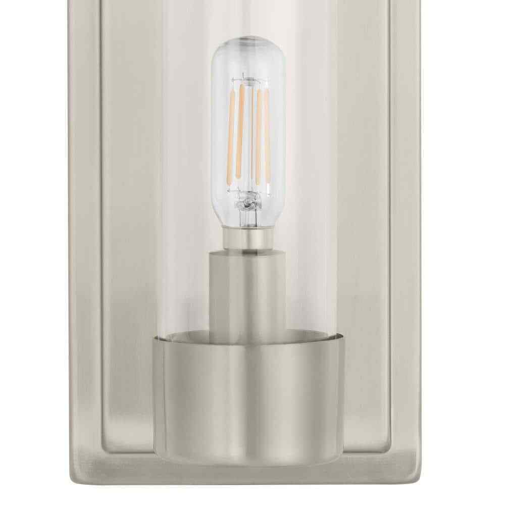 Home Decorators Closmere 5 in.1-light Brushed Nickel Indoor Wall Sconce