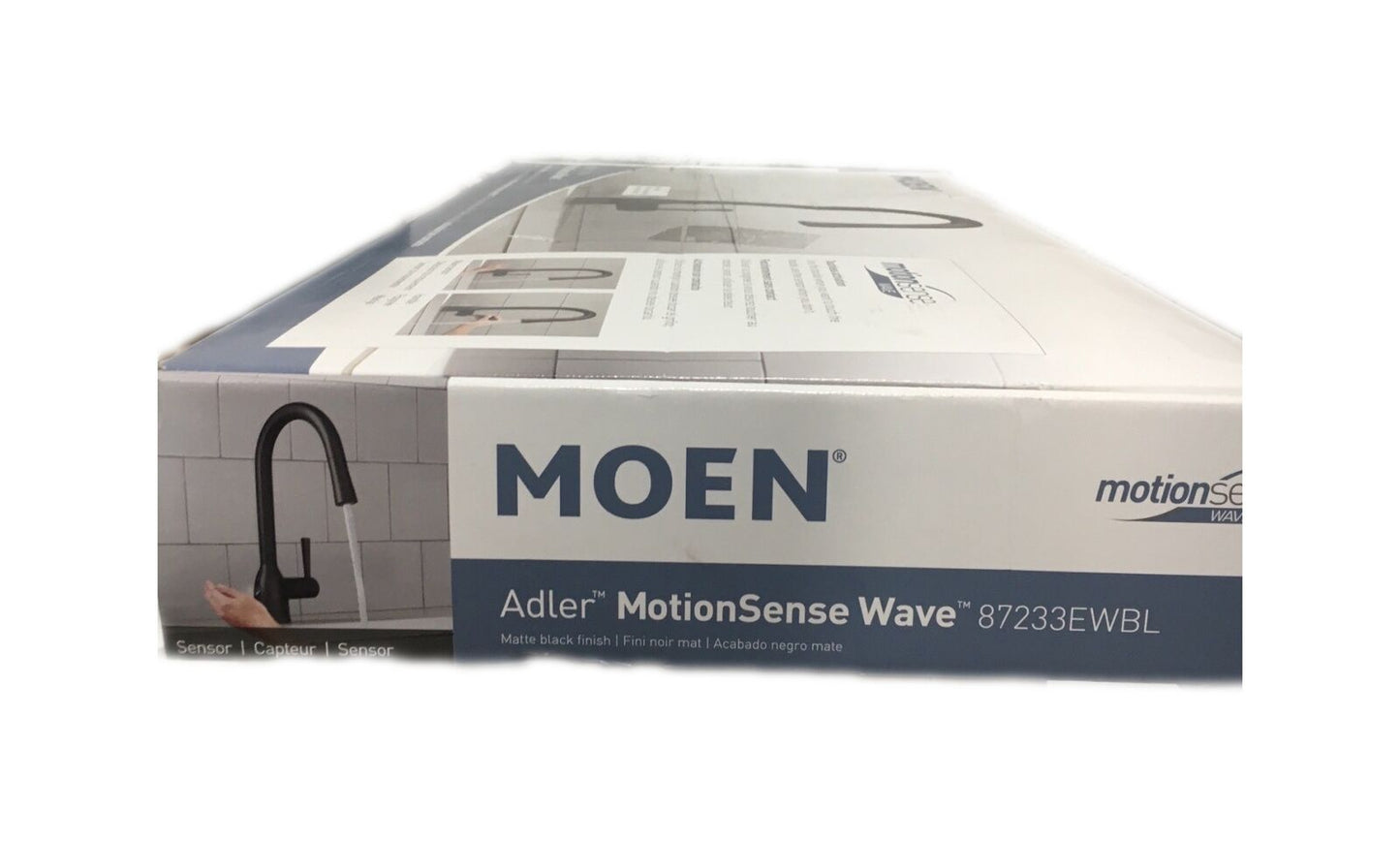 MOEN Adler Touchless Single-Handle Pull-Down Sprayer Kitchen Faucet Matte Black