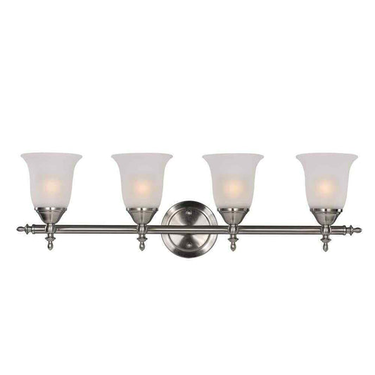 Bel Air Lighting Gassaway 4-Light Brushed Nickel Bath Vanity Light