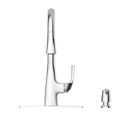 Glacier Bay Calandine Single-Handle Pull-Down Sprayer Kitchen Faucet Chrome