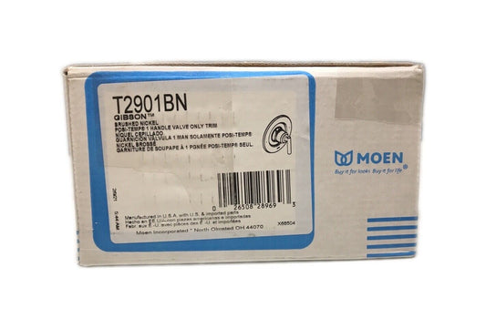 MOEN Gibson Single-Handle Posi-Temp Valve Only Faucet Trim Kit in Brushed Nickel