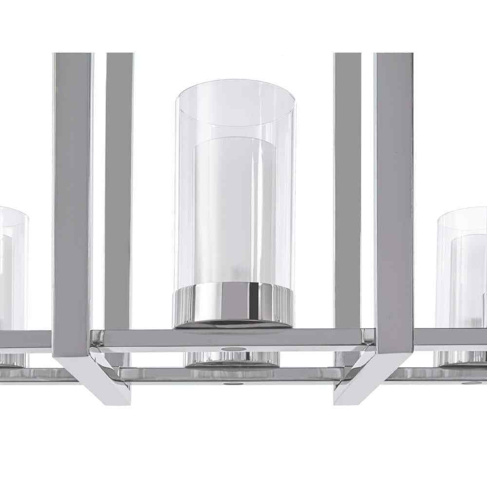 Home Decorators Samantha 60-Watt 8-Light LED Chrome Chandelier