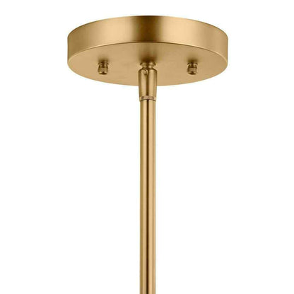 Hampton Bay Mullins 6.75 in. 1-Light Honey Gold Mini Pendant Hanging Light