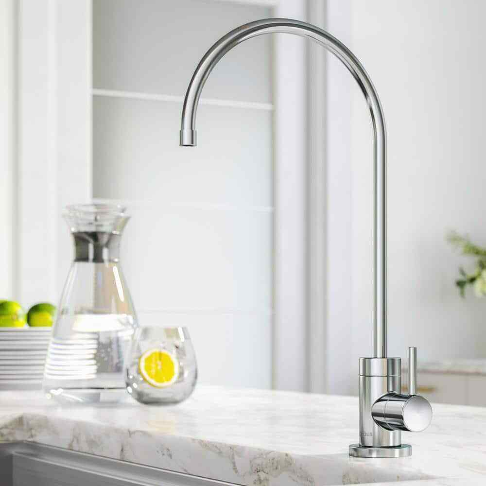 KRAUS Purita Single Handle 100% Lead-Free Beverage Faucet in Chrome FF-100CH