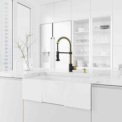 VIGO Edison Single Handle Pull-Down Sprayer Kitchen Faucet