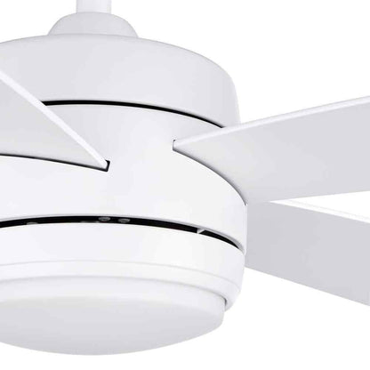 Hampton Bay Averly 52 in. LED Matte White Ceiling Fan w/ Light + Remote Control