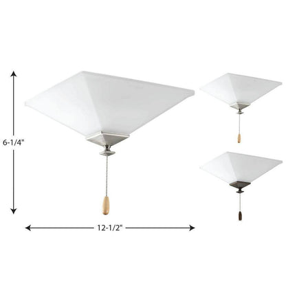 Progress Lighting North Park Collection 2-Light Unfinished Ceiling Fan Light Kit