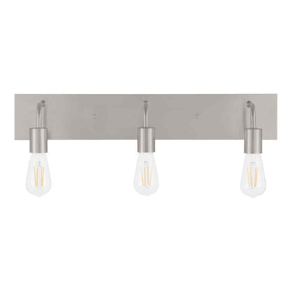 Hampton Bay Northvale 24 in. 3-Light Brushed Nickel Bathroom Vanity Light
