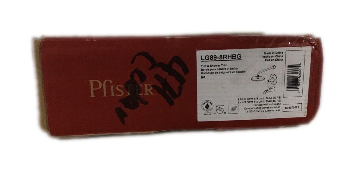 Pfister Rhen 1-Handle Tub and Shower Trim Kit in Brushed Gold Valve Not Included