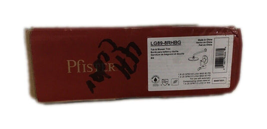 Pfister Rhen 1-Handle Tub and Shower Trim Kit in Brushed Gold Valve Not Included